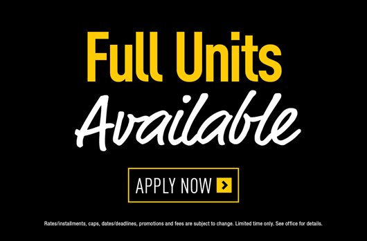Full Units Available 