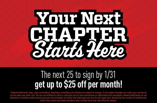 The next 25 to sign by 1/31 get up to $25 off per month!