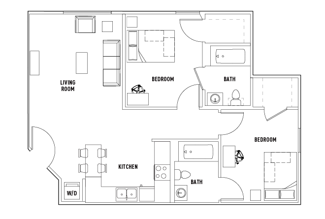 2 Bed - 2 Bath