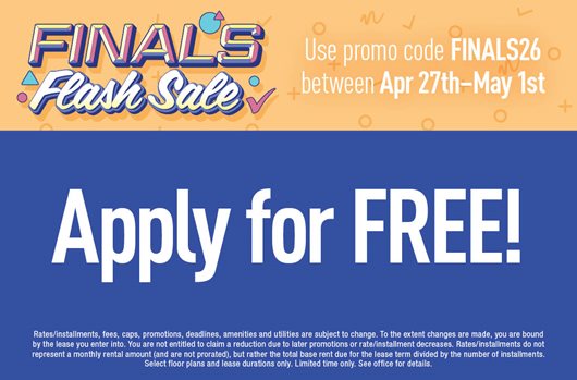 Finals Flash Sale!
