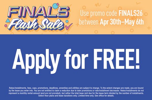 Finals Flash Sale!