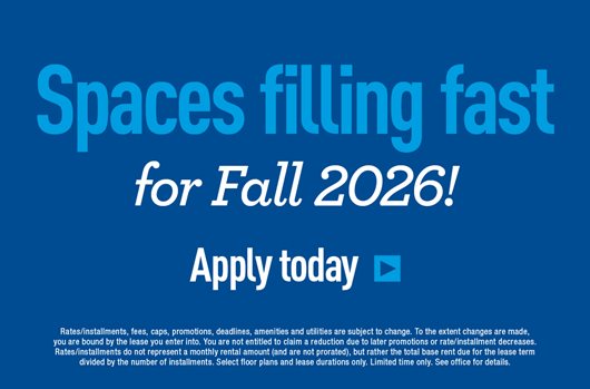 Spaces filling fast for Fall 2026! Apply today >