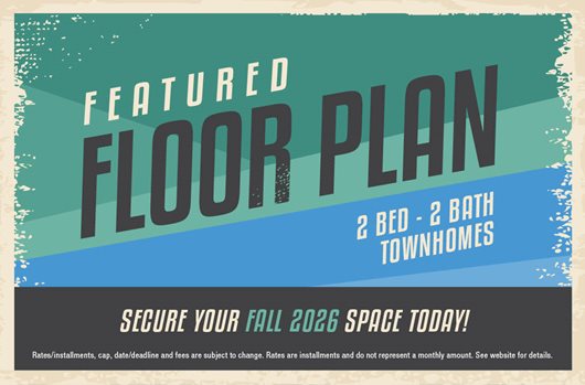 Featured Floor Plan | 2 Bed - 2 Bath Townhomes
