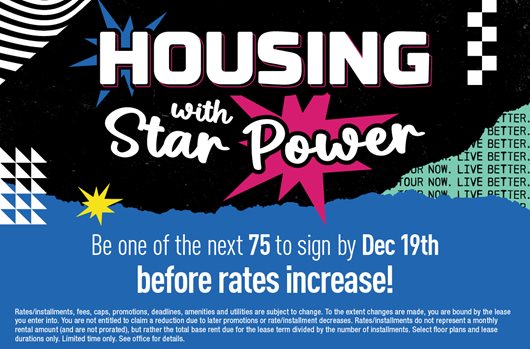 Be one of the next 75 to sign by December 19th before rates increase