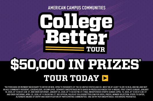 College Better Tour - Enter to win $50,000 in prizes