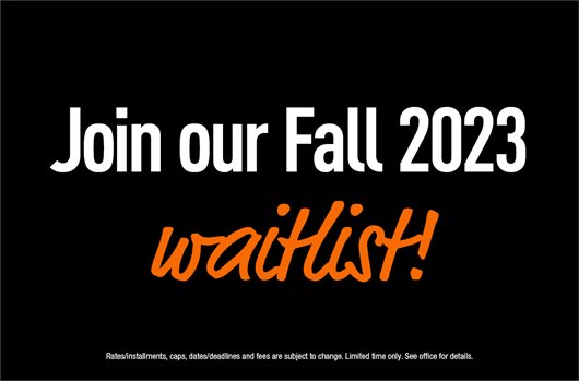 Join our Fall 2023 waitlist!