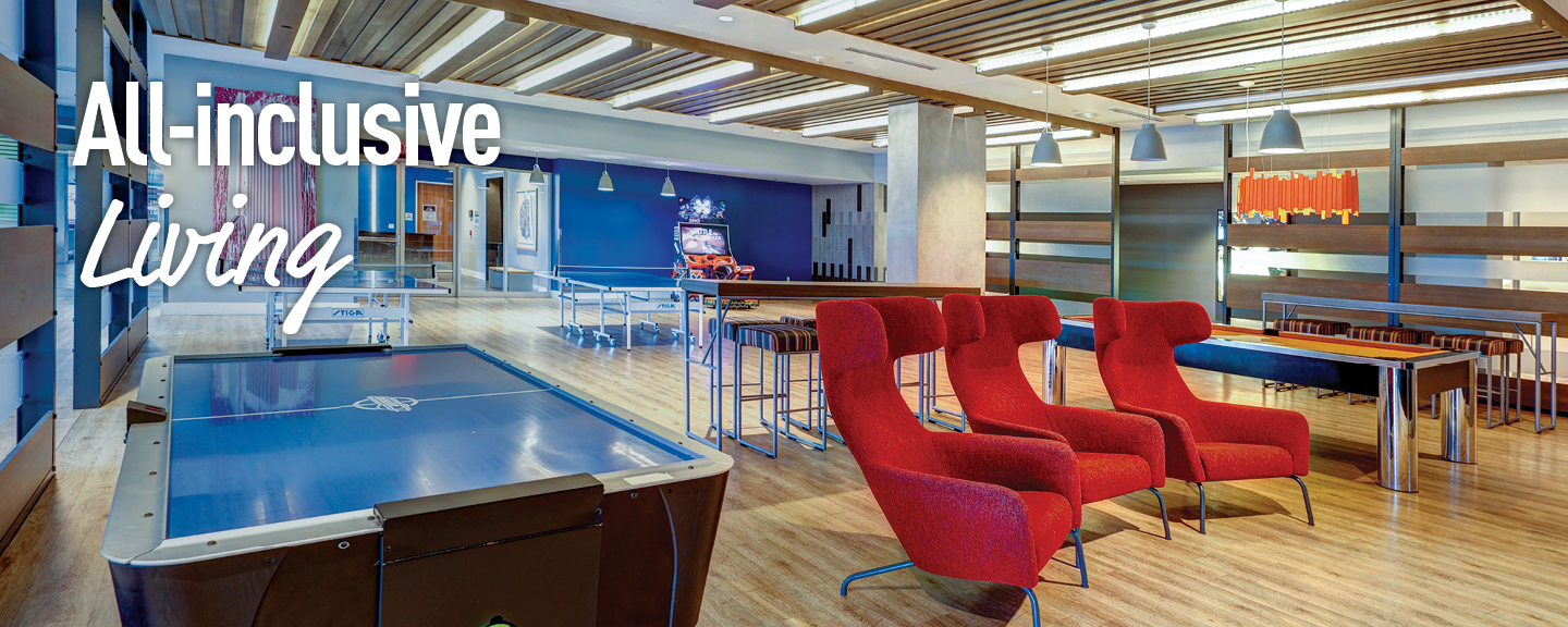 It's the time of your life. Live it right. UT Austin dorms. 