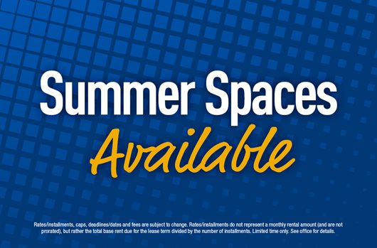 Summer Spaces Available
