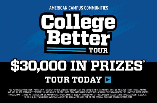 College Better Tour. $30,000 in prizes. Tour today >