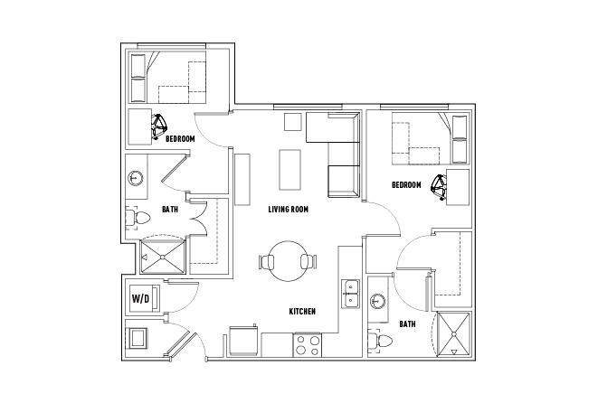 2 Bed - 2 Bath B