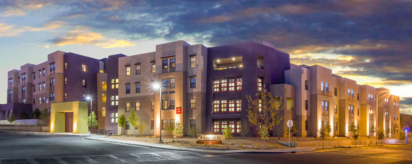 University of New Mexico housing. It’s the time of your life. Live it right. Part of the freshmen live-in requirement!