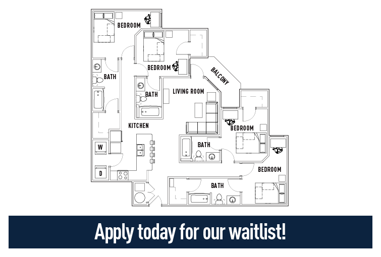4 Bed - 4 Bath B