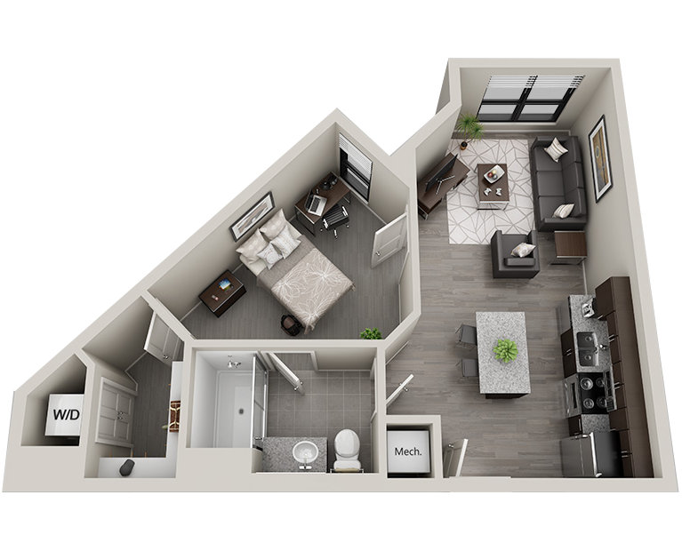 Titan 2 : 1 Bed - 1 Bath