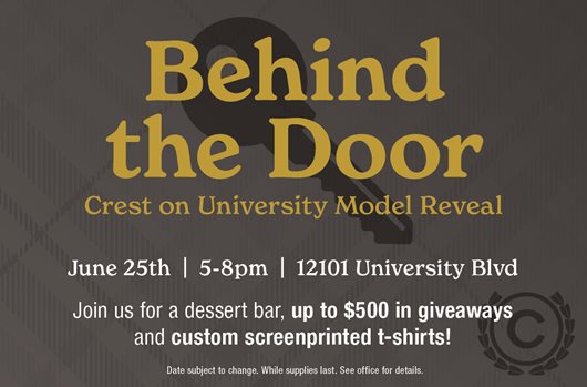 Behind the Door - Exclusive Sneak Peak of Crest on University