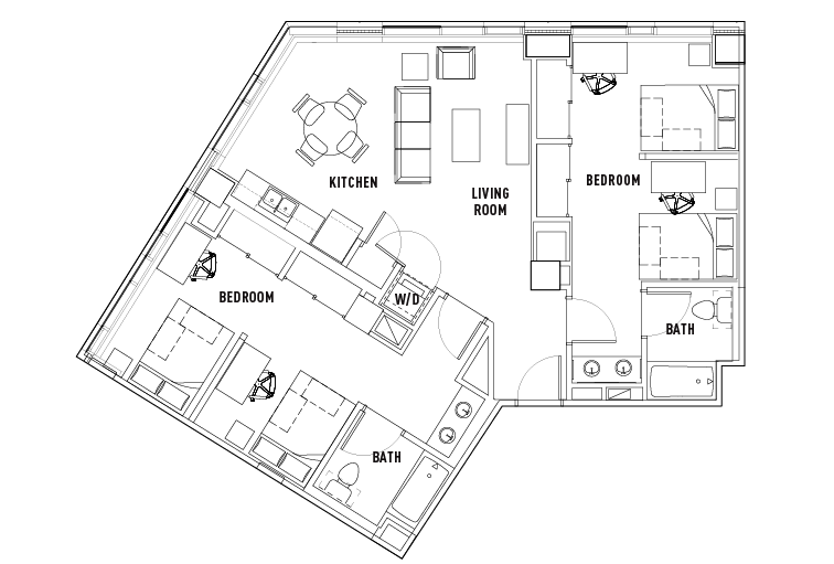 Floor Plans The Summit at University City Student Housing