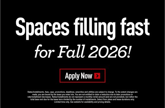 Spaces Filling Fast for Fall 2026! Apply now >