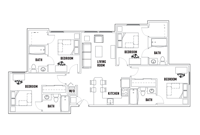 4 Bed - 4 Bath