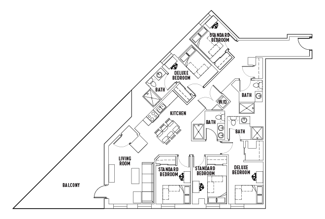 5 Bed - 4 Bath Premium Deluxe Bedroom Private