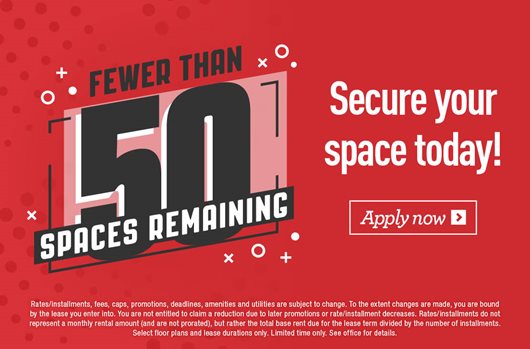 Fewer than 50 Spaces remaining for Fall 2026 Apply now
