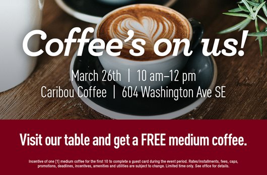 Caribou Tabling March 26th | 10 am - 12 pm