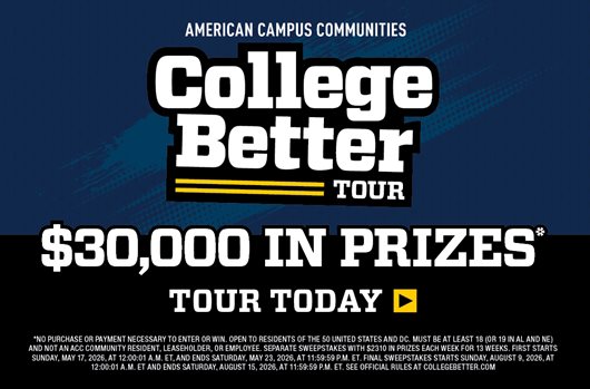 College Better Tour! Enter to win $30,000 in prizes