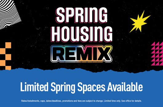 Spring Spaces Available!