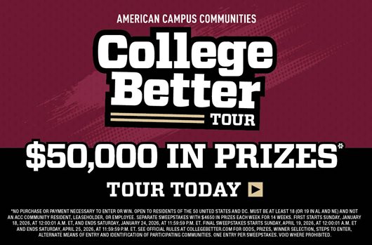 College Better 26. $50,000 in prizes. Learn more!