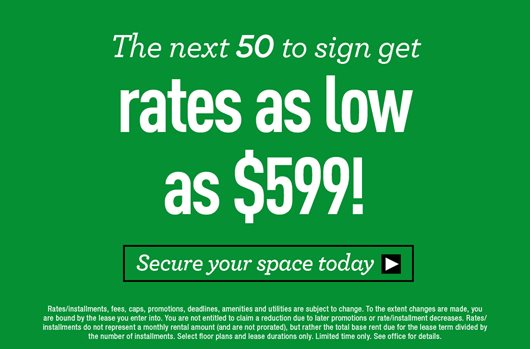 The next 50 to sign get rates as low as $599