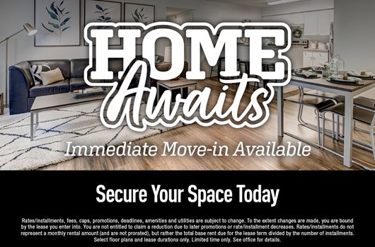 Immediate move-in available