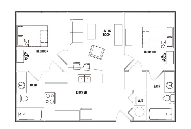2 Bed - 2 Bath