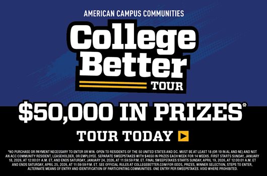 College Better | $50,000 in prizes | Take a Tour and Enter to Win>