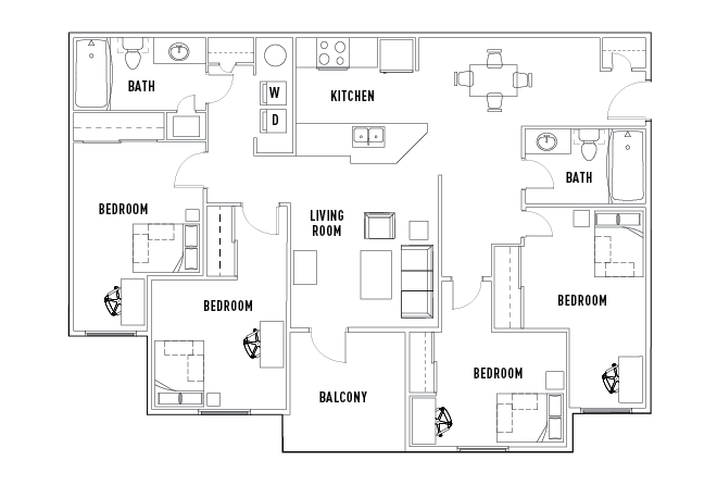 Summit 4 Bed - 2 Bath A