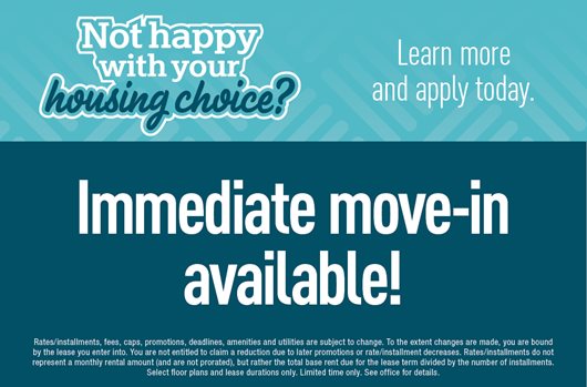 Immediate Move In Available