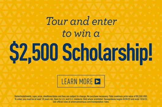 Enter to win a $2500 scholarship!