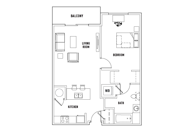 Deck: 1 Bed - 1 Bath