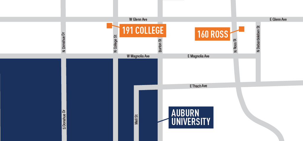 Auburn off campus housing map.