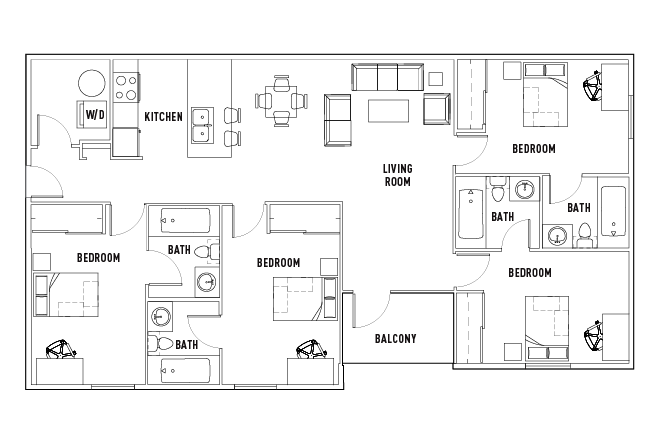 4 Bed - 4 Bath