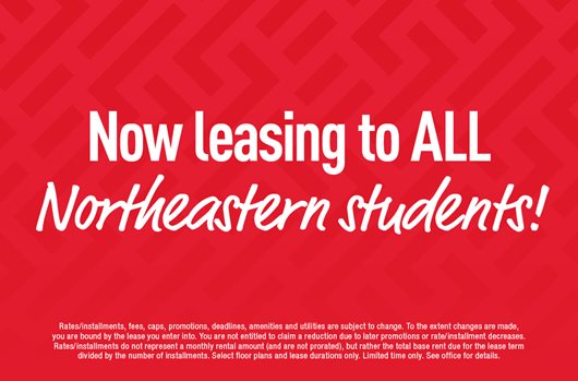 Now leasing to ALL Northeastern students!