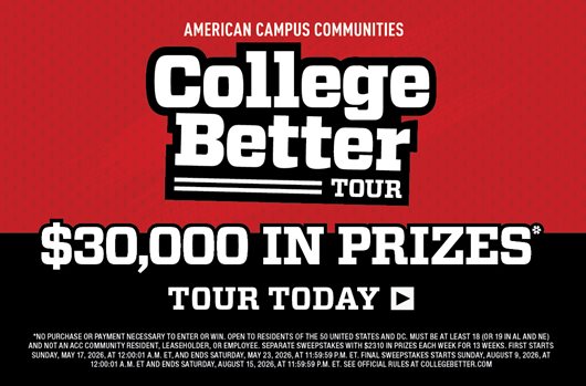 College Better Tour '25. $30,000 in prizes. Learn more!