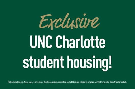 Exclusive UNC Charlotte student housing