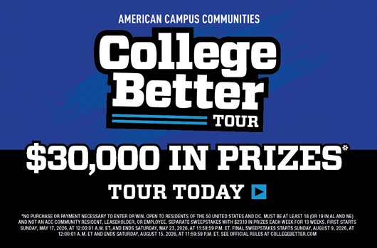 College Better Tour - $30,000 in prizes