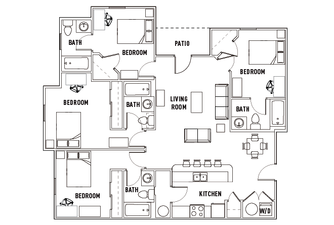 4 Bed - 4 Bath A