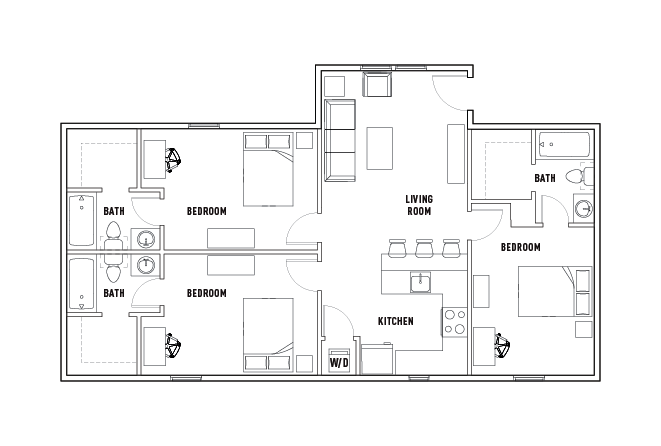 4 Bed - 4 Bath