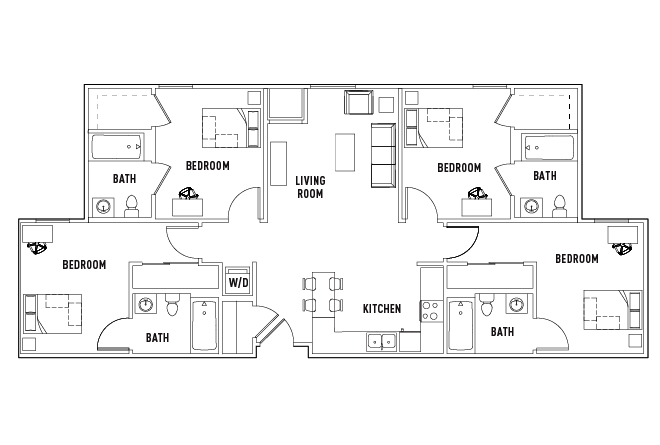 4 Bed - 4 Bath
