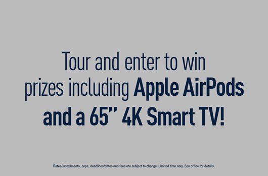 Take a tour and enter to win Apple AirPods and a Smart TV!