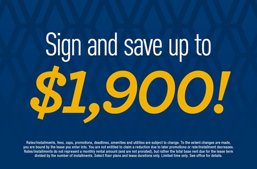 Sign and save up to $1,900!