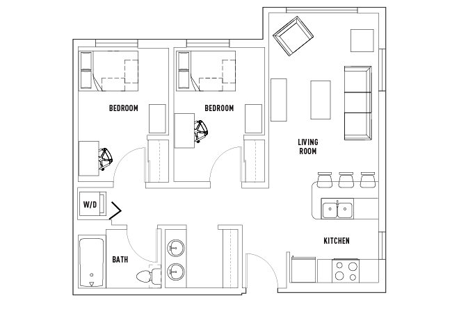 4 Bed - 2 Bath