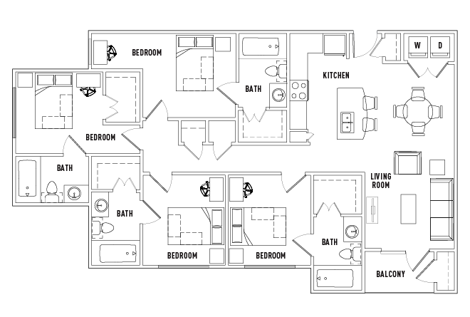 4 Bed - 4 Bath A