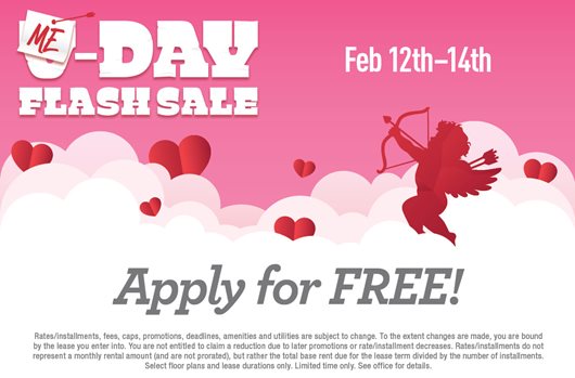 Me-Day Flash Sale | Feb 12th- 14th and apply for FREE