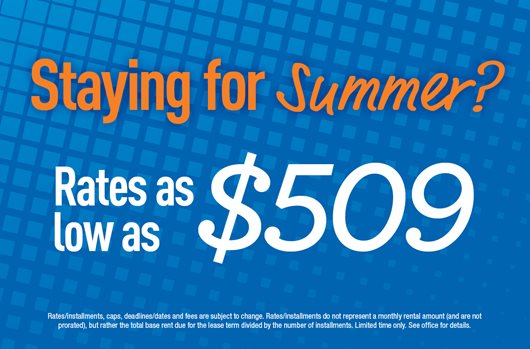 Staying for summer?